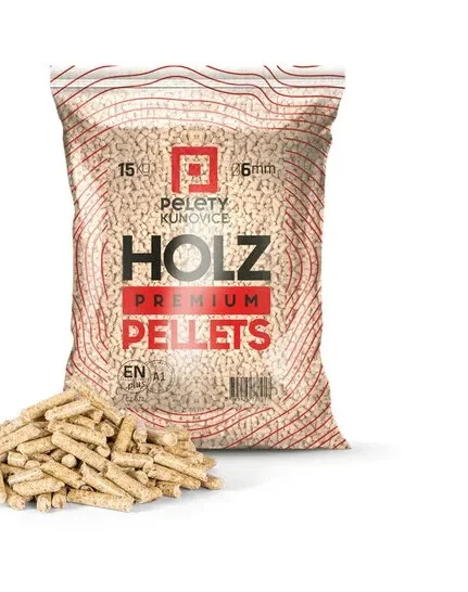 Pellet drzewny Kunovice HOLZ Premium ENplus A1 – worek 15 kg